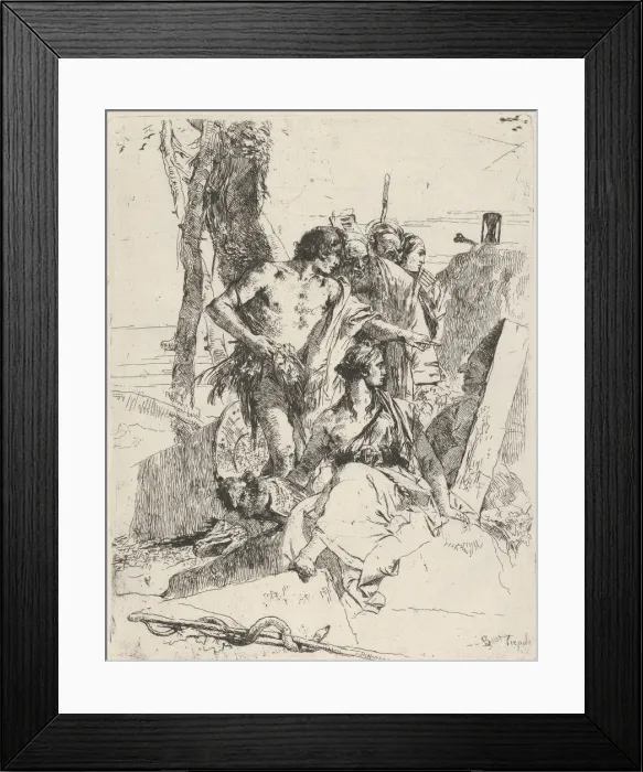Framed Print : The Discovery of the Tomb of Punchinello, from the Scherzi, ca. 1743-50 Framed Print : The Discovery of the Tomb of Punchinello, from the Scherzi, ca. 1743-50
