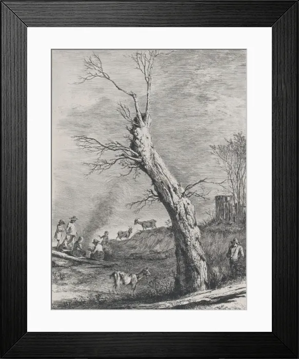 Framed Print : Winter, after a drawing completed in Saint-Chamond, 1795 Framed Print : Winter, after a drawing completed in Saint-Chamond, 1795