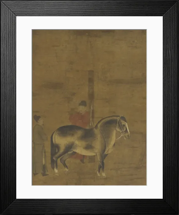 Framed Print : Evaluating a Horse, Ming dynasty, 1368-1644. Creator: Unknown Framed Print : Evaluating a Horse, Ming dynasty, 1368-1644. Creator: Unknown