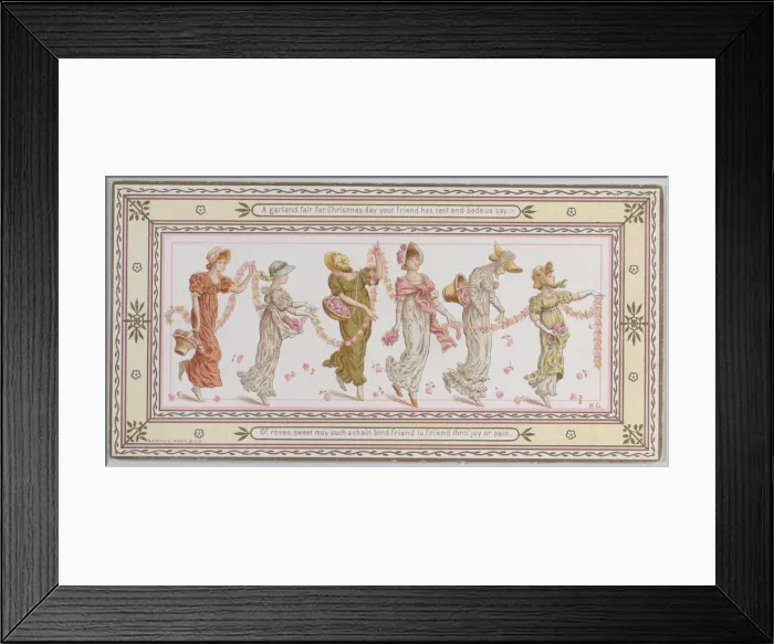 Framed Print : Valentine, 1881. Creator: Catherine Greenaway Framed Print : Valentine, 1881. Creator: Catherine Greenaway