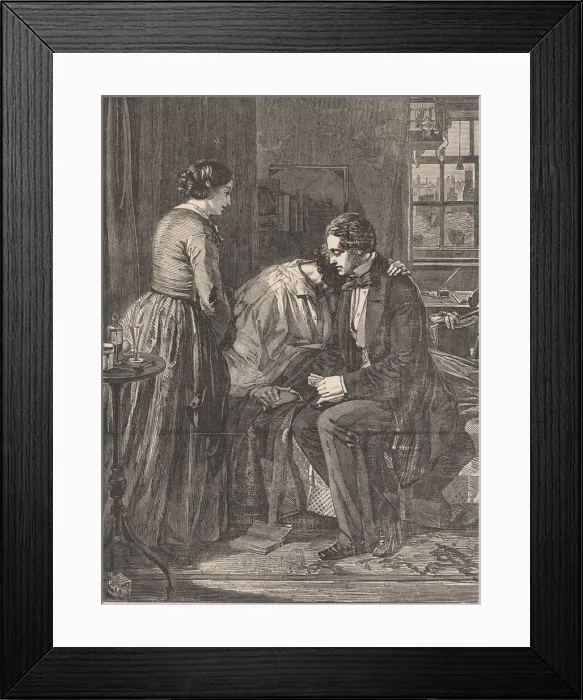 Framed Print : Old Schoolfellows, from Illustrated London News, July 7, 1855 Framed Print : Old Schoolfellows, from Illustrated London News, July 7, 1855