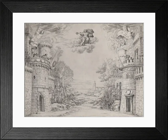 Framed Print : Scene from Il Triompho della Pieta, 1640-69. Creator: Giovanni Battista Galestruzzi Framed Print : Scene from Il Triompho della Pieta, 1640-69. Creator: Giovanni Battista Galestruzzi