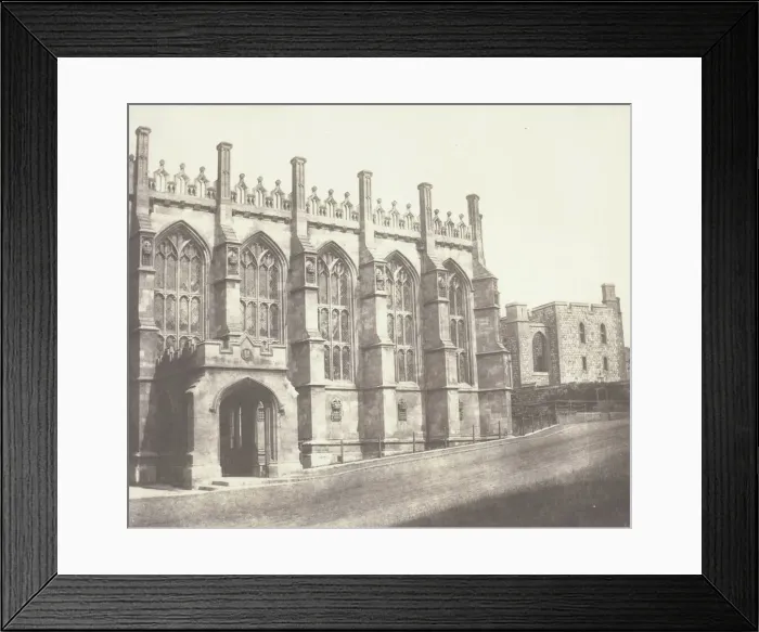 Framed Print : St. Georges Chapel, Windsor, c. 1843 / 47. Creator: William Henry Fox Talbot Framed Print : St. Georges Chapel, Windsor, c. 1843 / 47. Creator: William Henry Fox Talbot