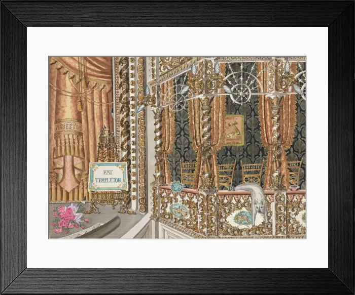 Framed Print : Theatre Box, 1892, c. 1947. Creator: Perkins Harnly Framed Print : Theatre Box, 1892, c. 1947. Creator: Perkins Harnly