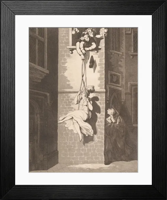 Framed Print : Smuggling In, or A College Trick, August 8, 1810. August 8, 1810. Creator: Heinrich Schutz Framed Print : Smuggling In, or A College Trick, August 8, 1810. August 8, 1810. Creator: Heinrich Schutz