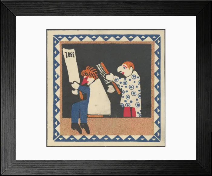 Framed Print : Kasperltheater, 1907. Creator: Hans Kalmsteiner
