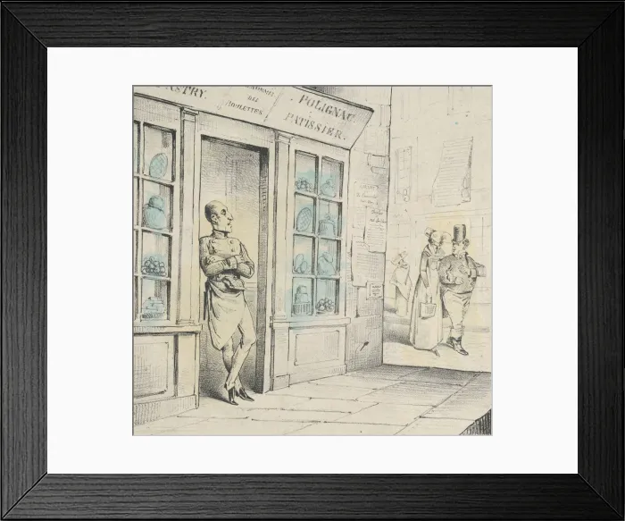 Framed Print : Polignac Patissier de l ex-Cour de France, 1830. Creator: Marie-Alexandre Alophe Framed Print : Polignac Patissier de l ex-Cour de France, 1830. Creator: Marie-Alexandre Alophe