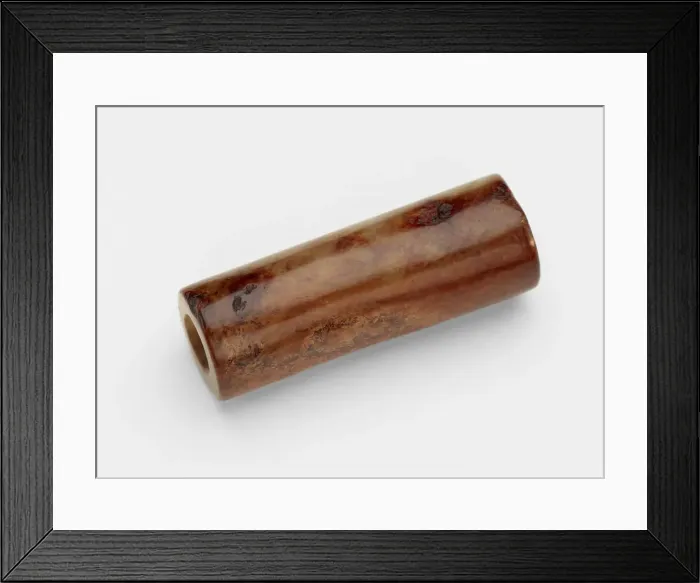 Framed Print : Cylindrical bead, Late Neolithic period, ca. 3300-2250 BCE. Creator: Unknown