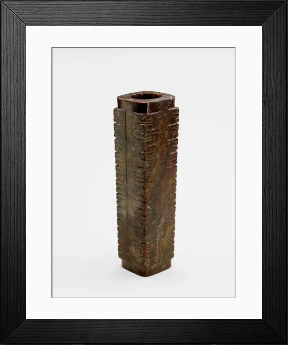 Framed Print : Eleven-tier tube (cong ?) with masks, Late Neolithic period, ca. 3300-2250 BCE Framed Print : Eleven-tier tube (cong ?) with masks, Late Neolithic period, ca. 3300-2250 BCE