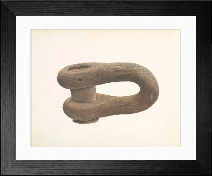 Framed Print : Anchor Link, c. 1938. Creator: Samuel Faigin Framed Print : Anchor Link, c. 1938. Creator: Samuel Faigin