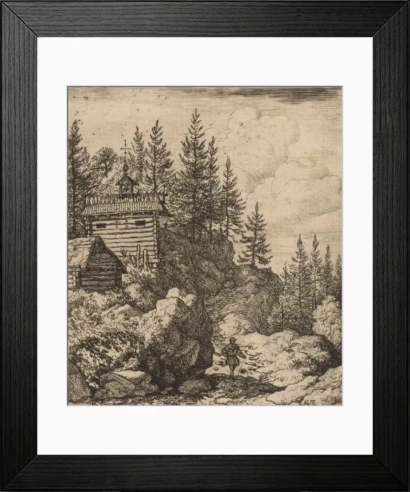 Framed Print : Chapel, probably c. 1645 / 1656. Creator: Allart van Everdingen Framed Print : Chapel, probably c. 1645 / 1656. Creator: Allart van Everdingen