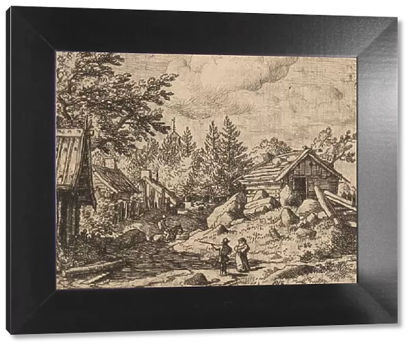 Hamlet on Mountainous Ground, probably c. 1645  /  1656. Creator: Allart van Everdingen
