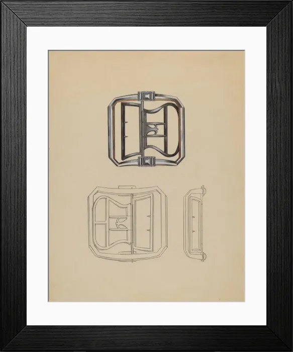 Framed Print : Shoe Buckle, c. 1936. Creator: John Dieterich Framed Print : Shoe Buckle, c. 1936. Creator: John Dieterich