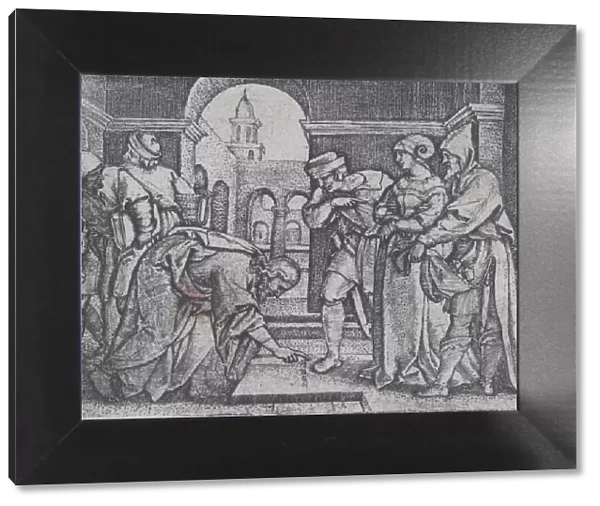 Christ and the Adulterous Woman. Creator: Georg Pencz