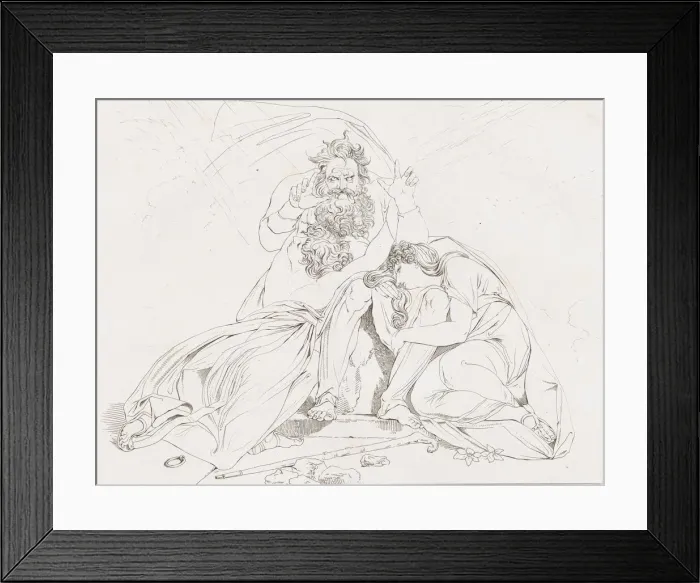 Framed Print : Der Tod des Oedipus (The Death of Oedipus), 1806. Creator: Franz Hegi Framed Print : Der Tod des Oedipus (The Death of Oedipus), 1806. Creator: Franz Hegi