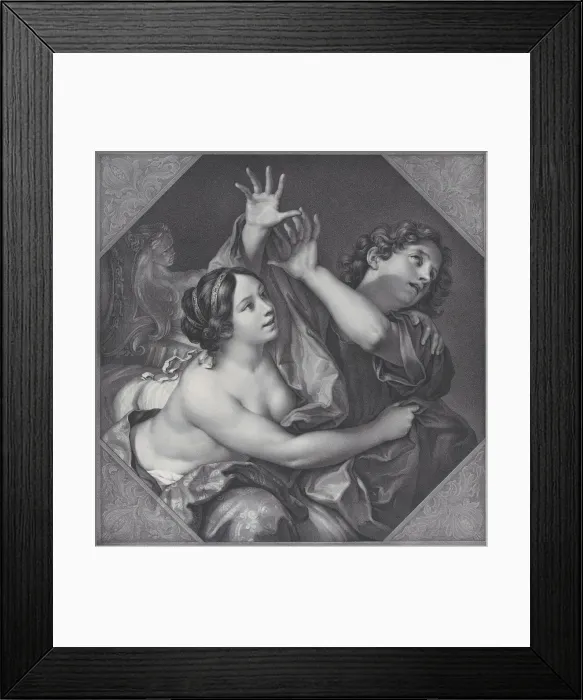 Framed Print : Joseph and Potiphars wife, 1837. Creator: Franz Seraph Hanfstaengl Framed Print : Joseph and Potiphars wife, 1837. Creator: Franz Seraph Hanfstaengl