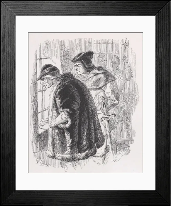 Framed Print : Louis XI from The Complete Works of Beranger, 1836. Creator: John Thompson Framed Print : Louis XI from The Complete Works of Beranger, 1836. Creator: John Thompson