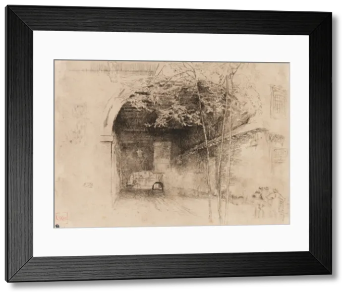 Framed Print : Traghetto, 1879-1880. Creator: James Abbott McNeill Whistler Framed Print : Traghetto, 1879-1880. Creator: James Abbott McNeill Whistler
