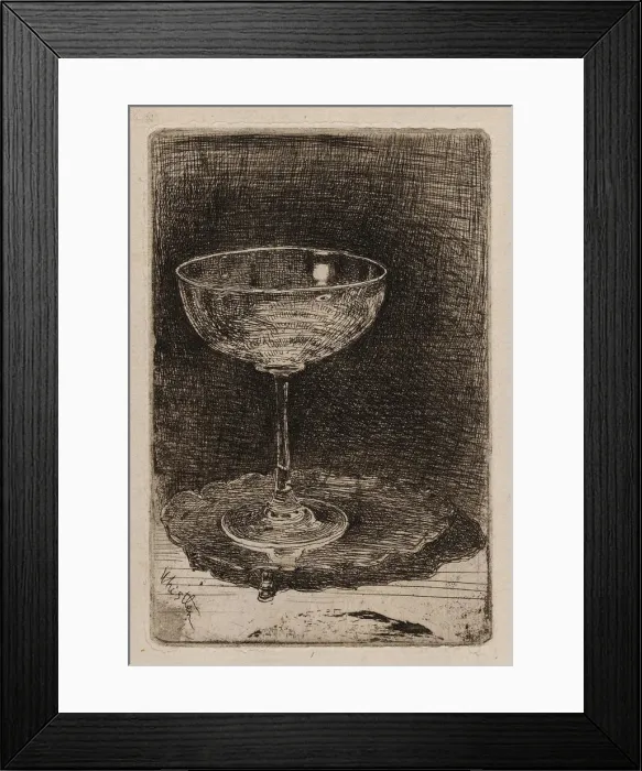 Framed Print : The Wine-Glass, 1858. Creator: James Abbott McNeill Whistler Framed Print : The Wine-Glass, 1858. Creator: James Abbott McNeill Whistler
