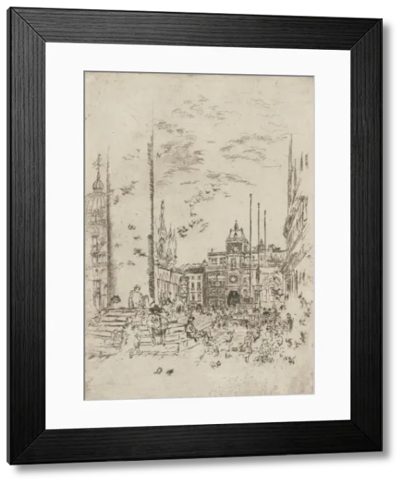 Framed Print : The Piazzetta, 1879-1880. Creator: James Abbott McNeill Whistler Framed Print : The Piazzetta, 1879-1880. Creator: James Abbott McNeill Whistler