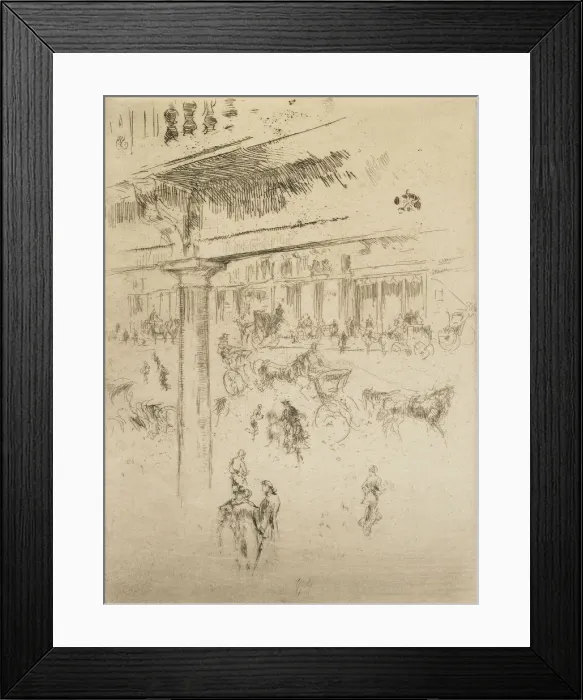 Framed Print : Regents Quadrant, 1880-1881. Creator: James Abbott McNeill Whistler Framed Print : Regents Quadrant, 1880-1881. Creator: James Abbott McNeill Whistler