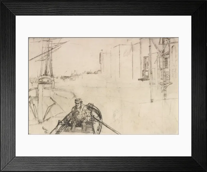 Framed Print : The Pool, 1859. Creator: James Abbott McNeill Whistler Framed Print : The Pool, 1859. Creator: James Abbott McNeill Whistler