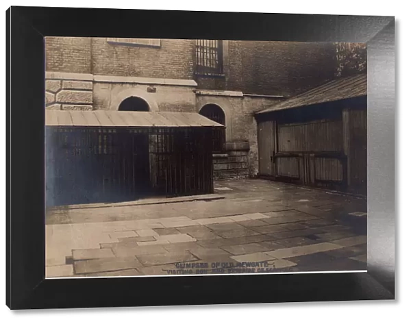 Glimpses of Old Newgate - Visiting Box and Exterior of Scaffold, c1900