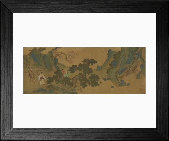 Framed Print : Landscape with Daoist immortals in the mountains, Ming or Qing dynasty, 17th century Framed Print : Landscape with Daoist immortals in the mountains, Ming or Qing dynasty, 17th century