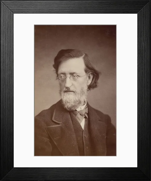 Framed Print : Portrait of John Peter Lesley (1819-1903), December 1875. Creator: Taylor & Brown Framed Print : Portrait of John Peter Lesley (1819-1903), December 1875. Creator: Taylor & Brown