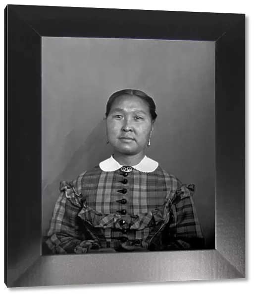 Portrait of Unidentified Woman, 1880s. Creator: United States National Museum