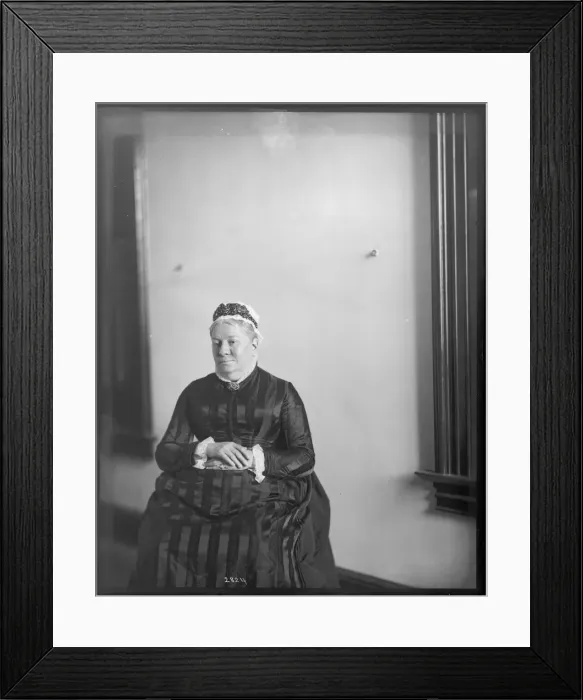Framed Print : Portrait of Mary Helen Churchill Baird, 1880s. Creator: United States National Museum Framed Print : Portrait of Mary Helen Churchill Baird, 1880s. Creator: United States National Museum