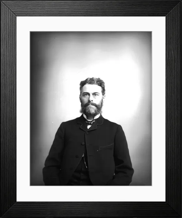 Framed Print : Portrait of Edward Drinker Cope (1840-1897), 1880s. Creator Framed Print : Portrait of Edward Drinker Cope (1840-1897), 1880s. Creator