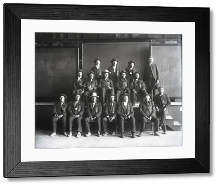 Framed Print : Group Portrait of Dakota Delegation, 1888. Creator: United States National Museum Framed Print : Group Portrait of Dakota Delegation, 1888. Creator: United States National Museum