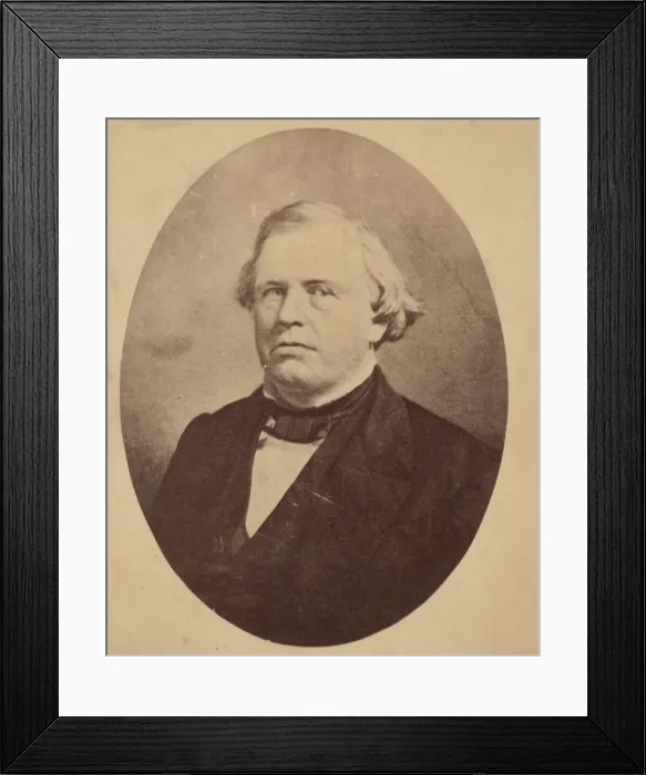 Framed Print : Portrait of William Beans Magruder (1810-1869), Before 1869. Creator: Unknown Framed Print : Portrait of William Beans Magruder (1810-1869), Before 1869. Creator: Unknown