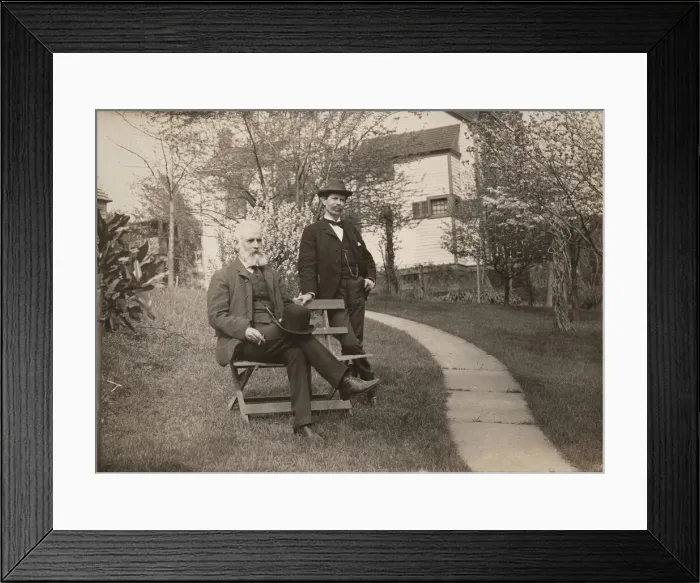 Framed Print : Portrait of Robert Ridgway (1850-1929) and William Brewster (1851-1919), 1890s Framed Print : Portrait of Robert Ridgway (1850-1929) and William Brewster (1851-1919), 1890s