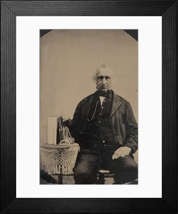 Framed Print : Portrait of Unidentified Man, Before 1900. Creator: Unknown