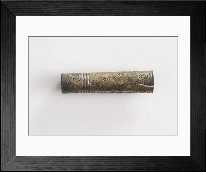 Framed Print : Cap for acupuncture needle case (set with F1917. 538), Goryeo period, 12th-13th century Framed Print : Cap for acupuncture needle case (set with F1917. 538), Goryeo period, 12th-13th century