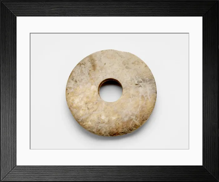 Framed Print : Disk (bi ?), Late Neolithic period, ca. 3300-2250 BCE. Creator: Unknown Framed Print : Disk (bi ?), Late Neolithic period, ca. 3300-2250 BCE. Creator: Unknown