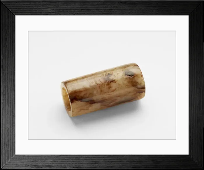 Framed Print : Cylindrical bead, Late Neolithic period, ca. 3300-2250 BCE. Creator: Unknown