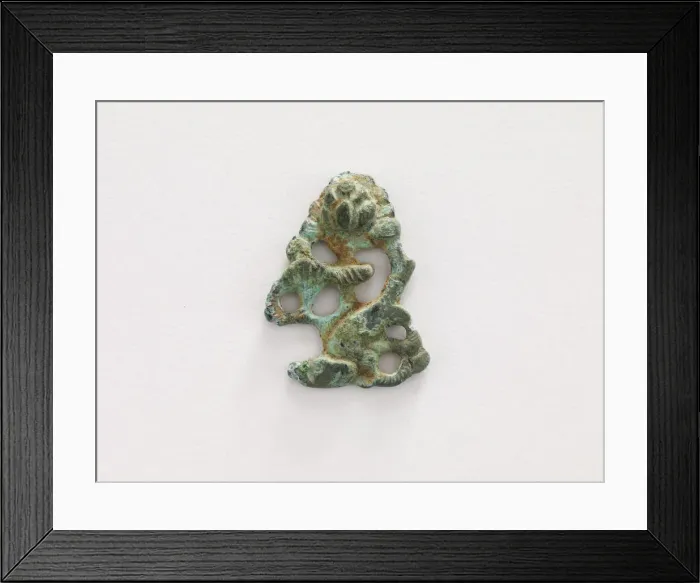 Framed Print : Ornament: lotus and carp (a set ), Goryeo period, 12th-13th century. Creator: Unknown Framed Print : Ornament: lotus and carp (a set ), Goryeo period, 12th-13th century. Creator: Unknown