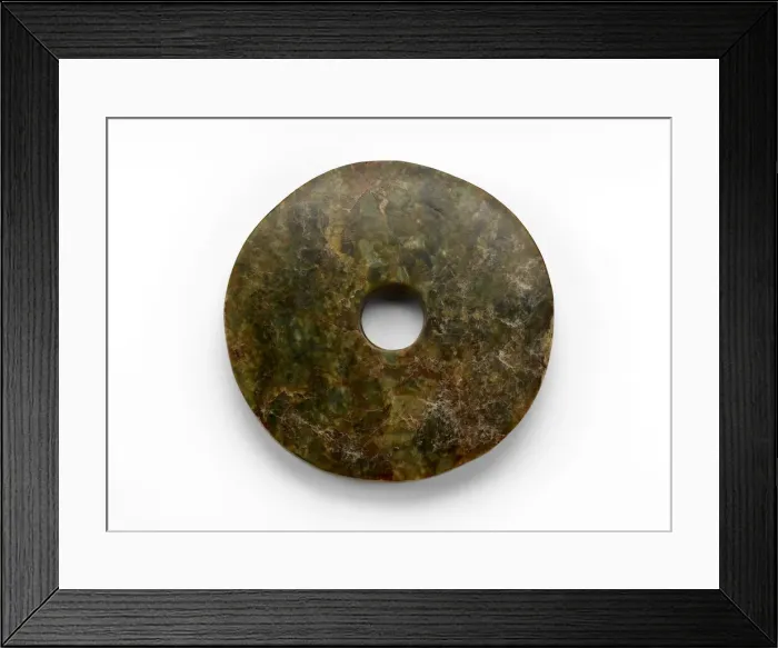 Framed Print : Disk (bi ?), Late Neolithic period, ca. 3300-2250 BCE. Creator: Unknown Framed Print : Disk (bi ?), Late Neolithic period, ca. 3300-2250 BCE. Creator: Unknown