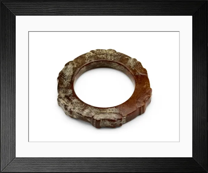 Framed Print : Bracelet with animal heads, Late Neolithic period, ca. 3300-2250 BCE. Creator: Unknown