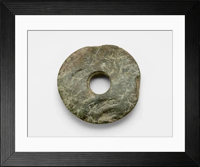 Framed Print : Disk (bi ?), Late Neolithic period, ca. 3300-2250 BCE. Creator: Unknown Framed Print : Disk (bi ?), Late Neolithic period, ca. 3300-2250 BCE. Creator: Unknown