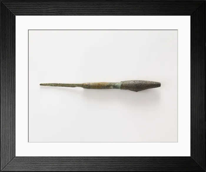 Framed Print : Knife blade and ornamented handle, Goryeo period, 12th-13th century. Creator: Unknown Framed Print : Knife blade and ornamented handle, Goryeo period, 12th-13th century. Creator: Unknown