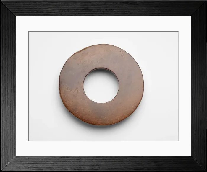 Framed Print : Disk (bi ?), Late Neolithic period, ca. 3300-ca. 2250 BCE. Creator: Unknown Framed Print : Disk (bi ?), Late Neolithic period, ca. 3300-ca. 2250 BCE. Creator: Unknown