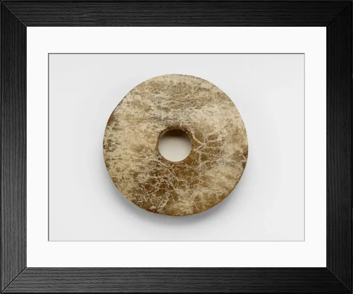 Framed Print : Disk (bi ?), Late Neolithic period, ca. 3300-2250 BCE. Creator: Unknown
