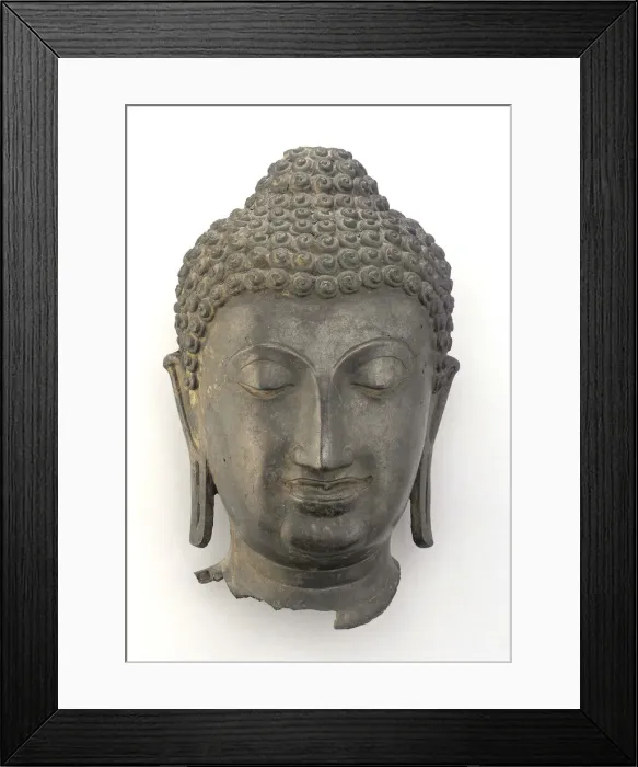 Framed Print : Head of a Buddha, Lan Na period, ca. 1500. Creator: Unknown Framed Print : Head of a Buddha, Lan Na period, ca. 1500. Creator: Unknown