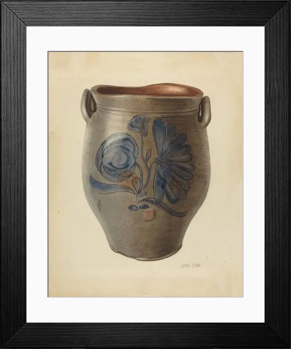 Framed Print : Crock, c. 1953. Creator: John Fisk Framed Print : Crock, c. 1953. Creator: John Fisk