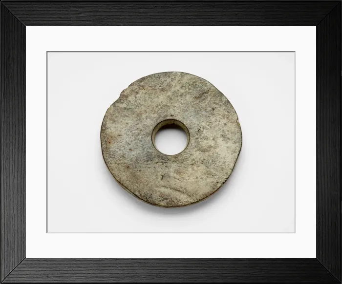Framed Print : Disk (bi ?), Late Neolithic period, ca. 3300-2250 BCE. Creator: Unknown Framed Print : Disk (bi ?), Late Neolithic period, ca. 3300-2250 BCE. Creator: Unknown