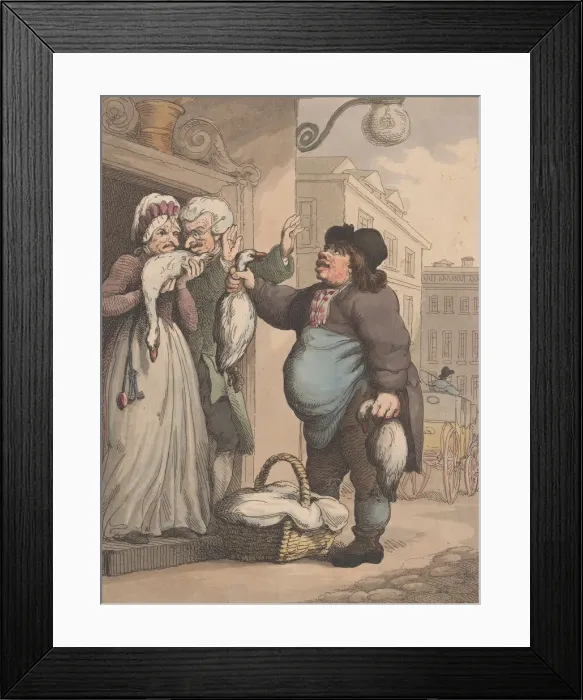 Framed Print : Cries of London, No. 2: Buy my Goose, my fat Goose, January 1, 1799. Creator: Henri Merke Framed Print : Cries of London, No. 2: Buy my Goose, my fat Goose, January 1, 1799. Creator: Henri Merke